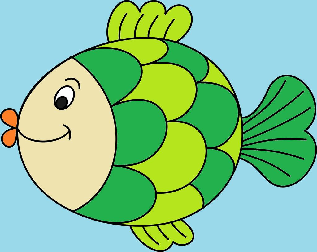 Fish coloring book