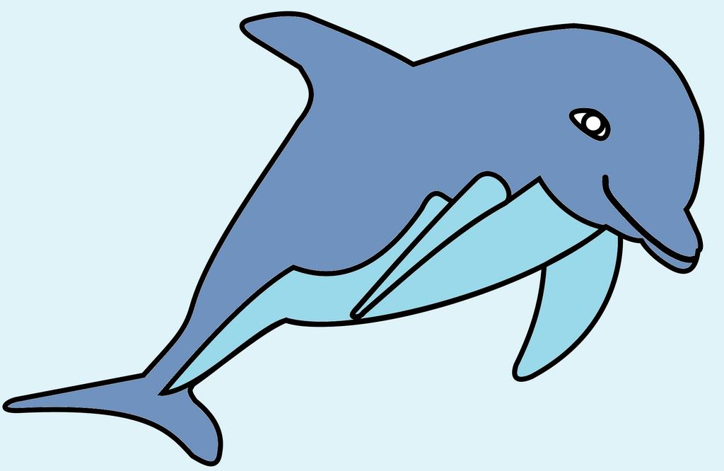 Omalovánka delfín pro děti